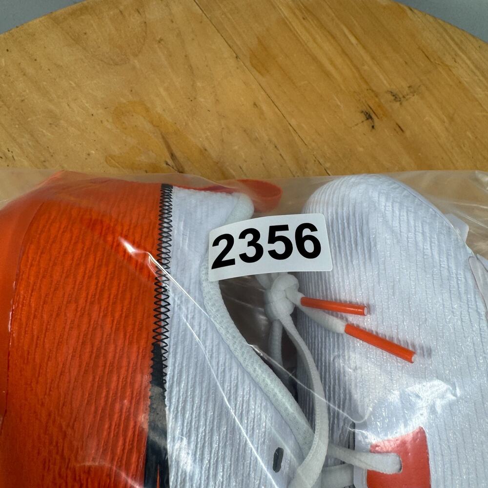 Nike Vapor Edge Speed 360 2 Men's Size 9.5 Football Cleats White Orange NEW - Picture 9 of 9